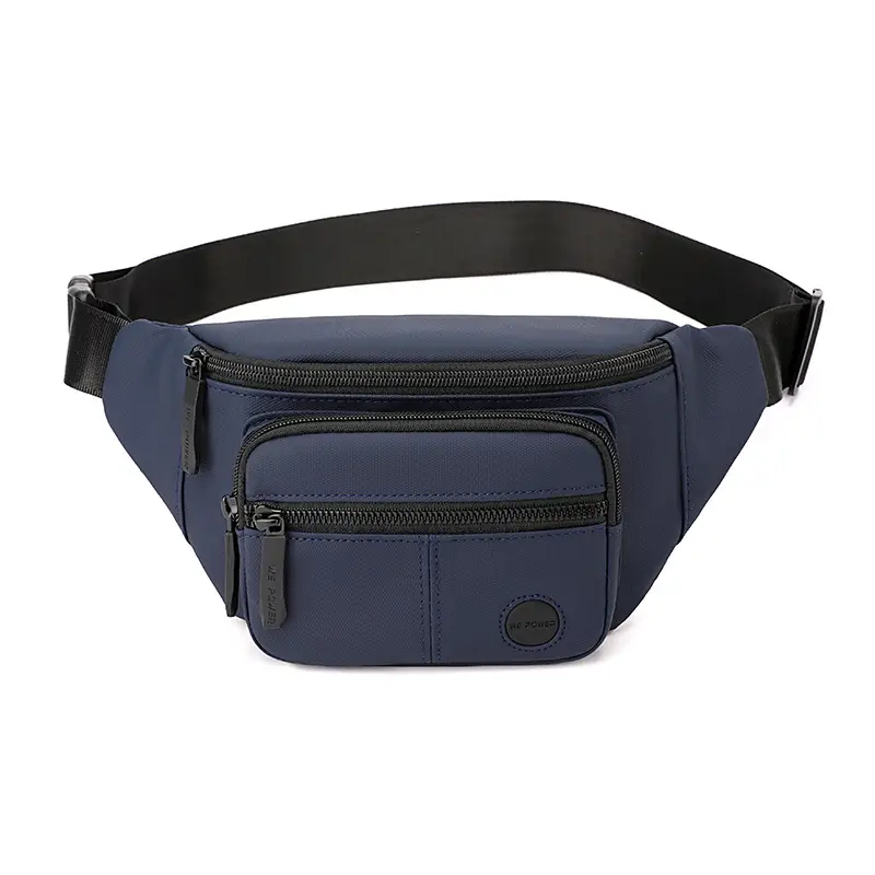 Men's Black Waist Bag Travel Casual Lightweight