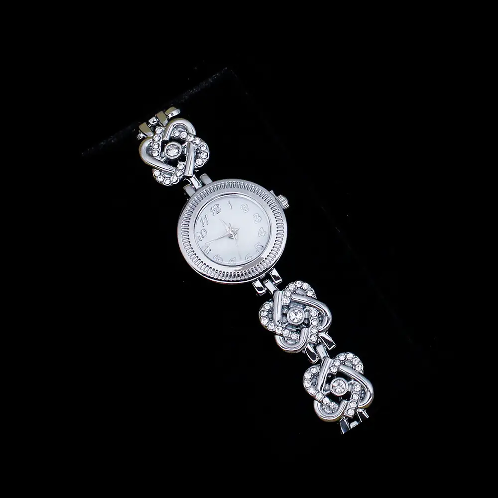 Flower Pendant Necklace Set for Women Quartz Watch Bracelet Accessories - Image 4