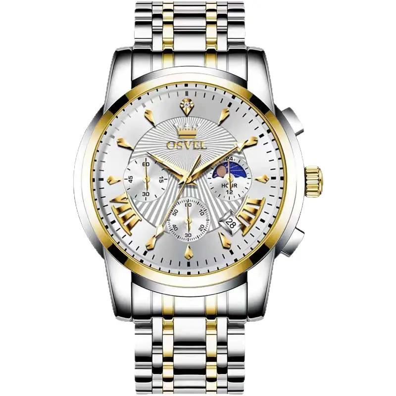 New Men's Watch Multifunctional Fashion Quartz Watch Business Steel Band Men's Watch Cross-border Wholesale Casual Men's Watch - Image 32