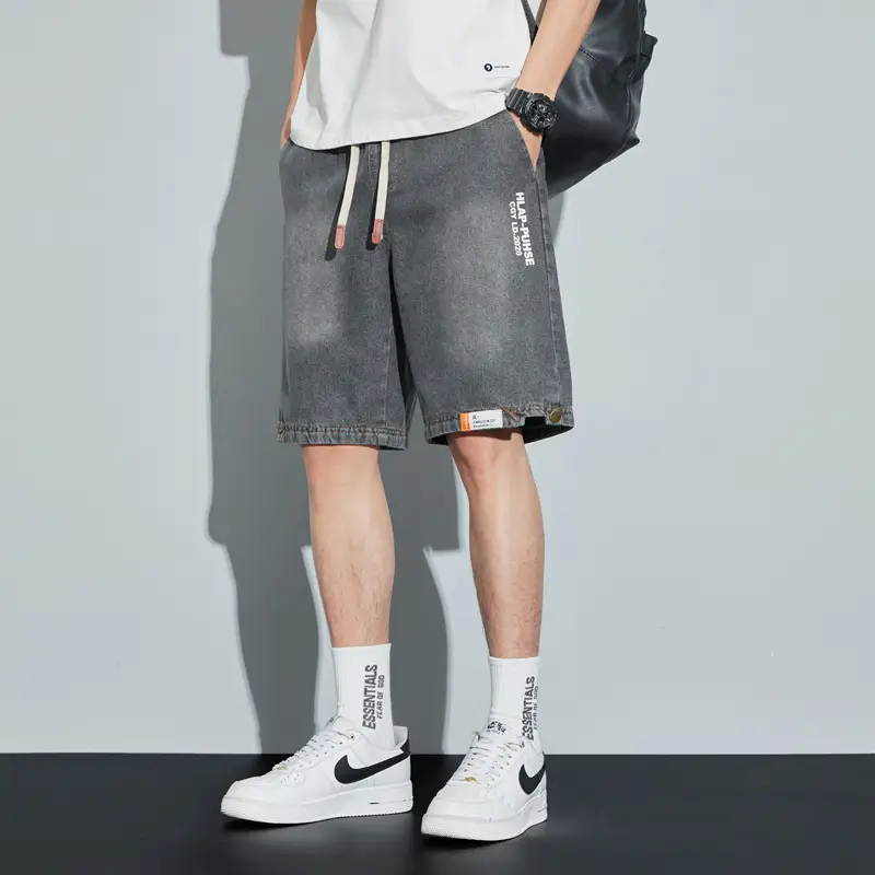 Men Denim Shorts Washable Casual Medium - Image 6