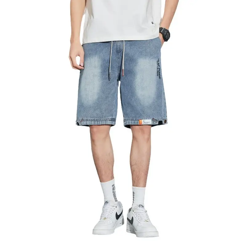 Men Denim Shorts Washable Casual Medium - Image 7
