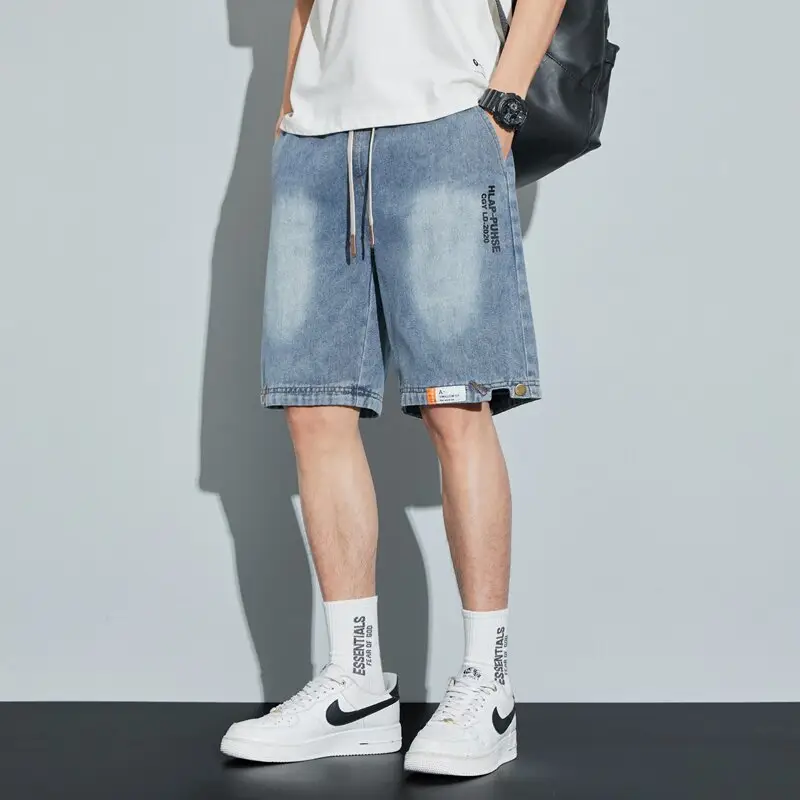 Men Denim Shorts Washable Casual Medium - Image 2