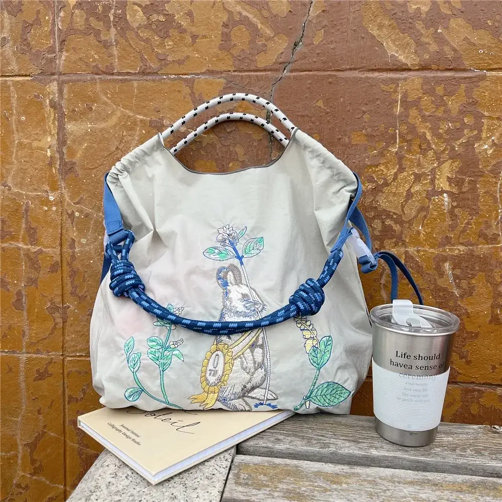Green Embroidered Shoulder Bag for Women - Image 29