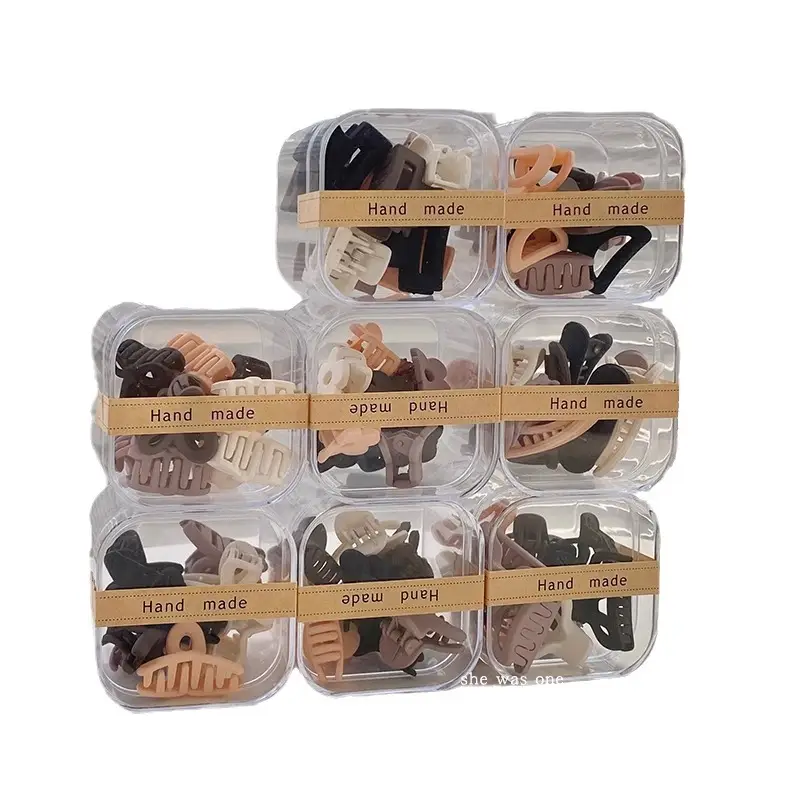 Milk Curry Storage Box Ten Pack Grab Clip Mini High Pony Tail Hair Grab Side Small Bangs Clip Princess Hair Clip - Image 34