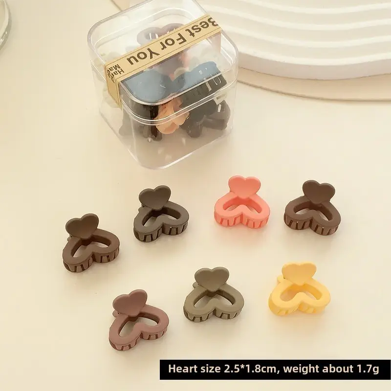 Milk Curry Storage Box Ten Pack Grab Clip Mini High Pony Tail Hair Grab Side Small Bangs Clip Princess Hair Clip - Image 25