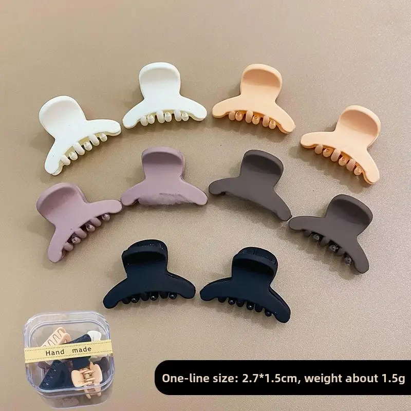 Milk Curry Storage Box Ten Pack Grab Clip Mini High Pony Tail Hair Grab Side Small Bangs Clip Princess Hair Clip - Image 3