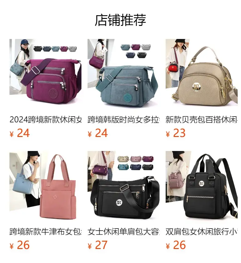 Women's Blue Waterproof Crossbody Bag with 3 Compartments — feature 1