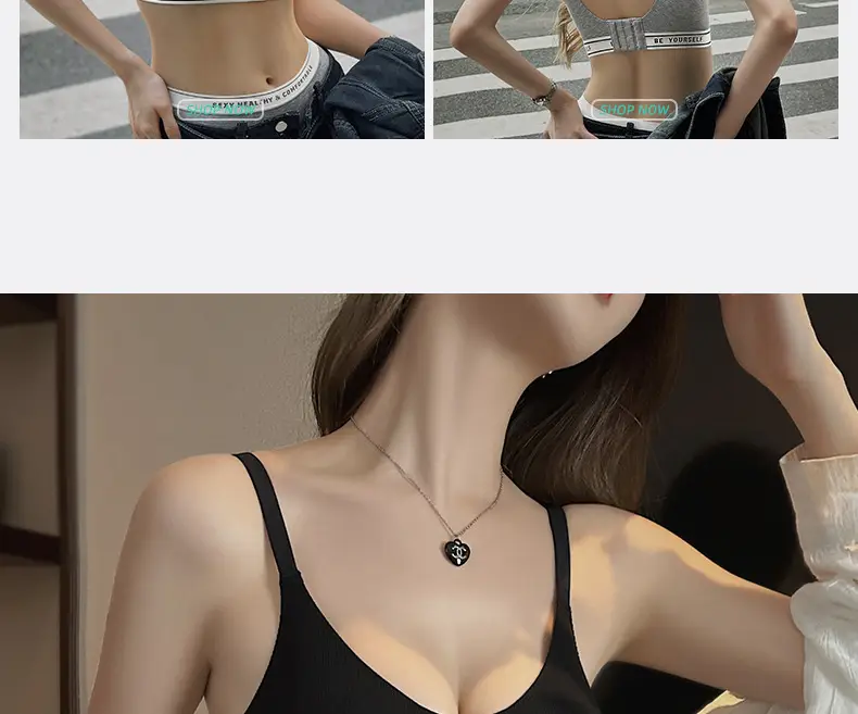 Vest-Style Sports Bra for Women Light Blue Push-Up — feature 9