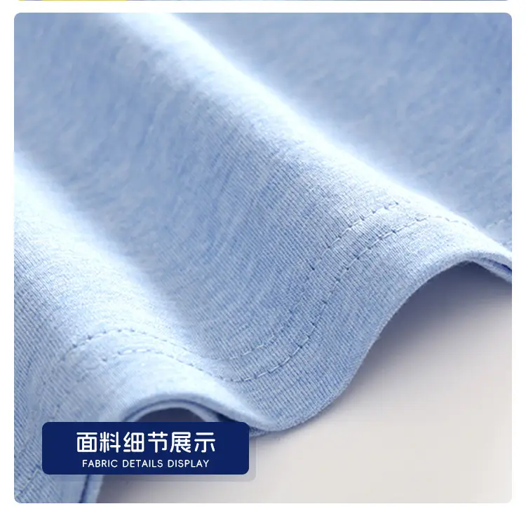 Kids Blue T-Shirt Half Sleeve Suit Summer Korean — feature 16