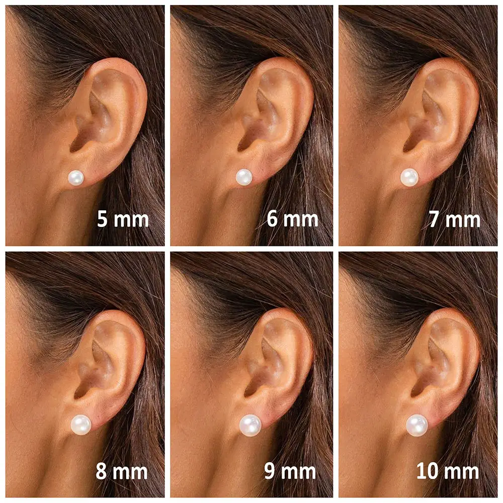 Aurora Natural Pearl Earrings S925 Silver - Image 4