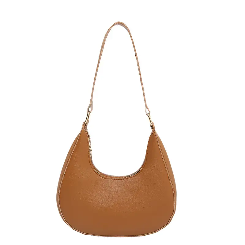 Korean Women Shoulder Bag Solid Texture 2024 Spring New