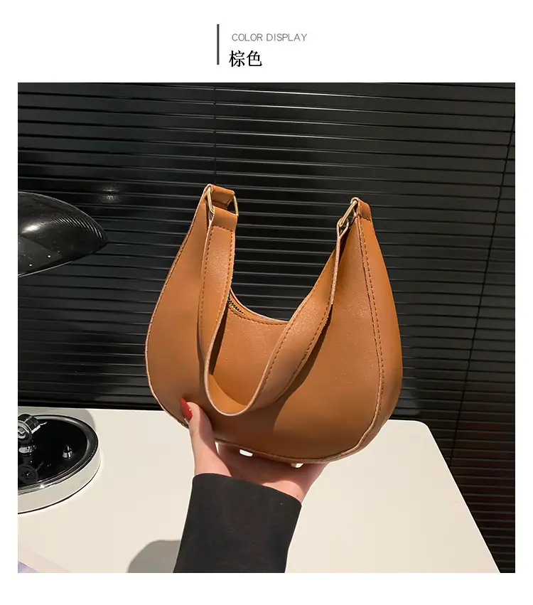 Korean Women Shoulder Bag Solid Texture 2024 Spring New — feature 13