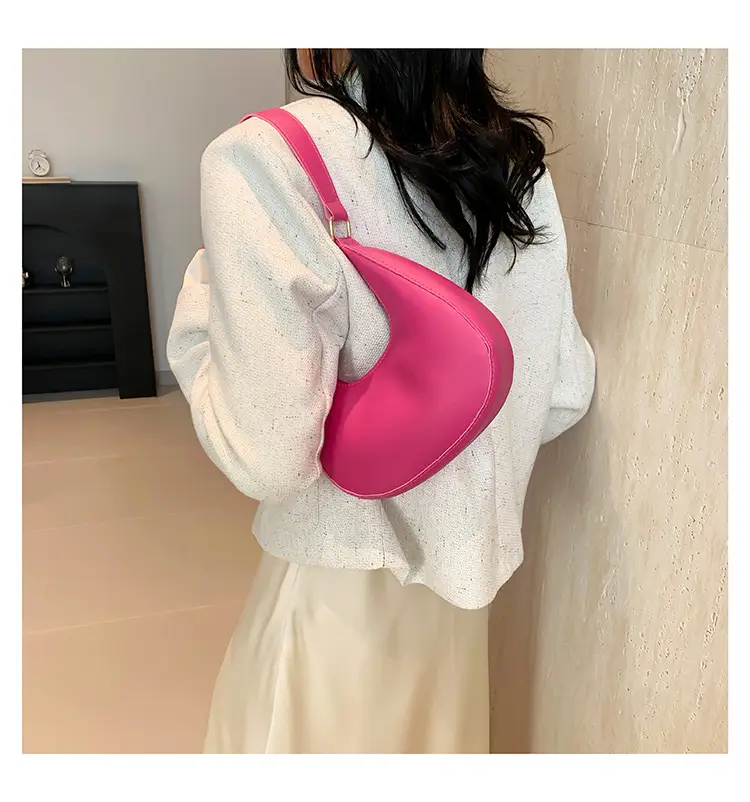 Korean Women Shoulder Bag Solid Texture 2024 Spring New — feature 17