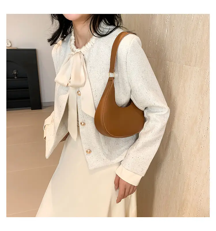 Korean Women Shoulder Bag Solid Texture 2024 Spring New — feature 21