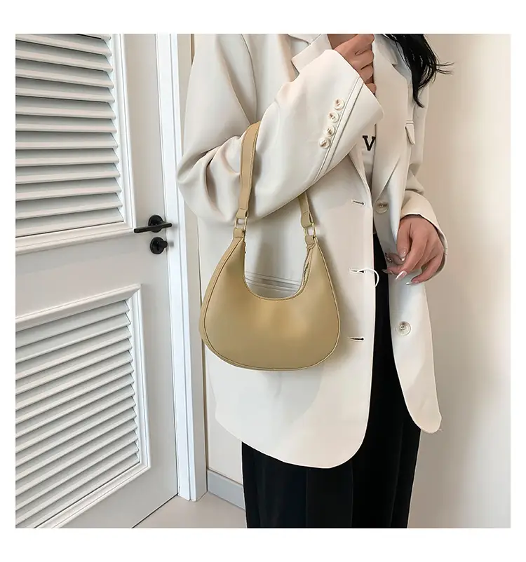 Korean Women Shoulder Bag Solid Texture 2024 Spring New — feature 26