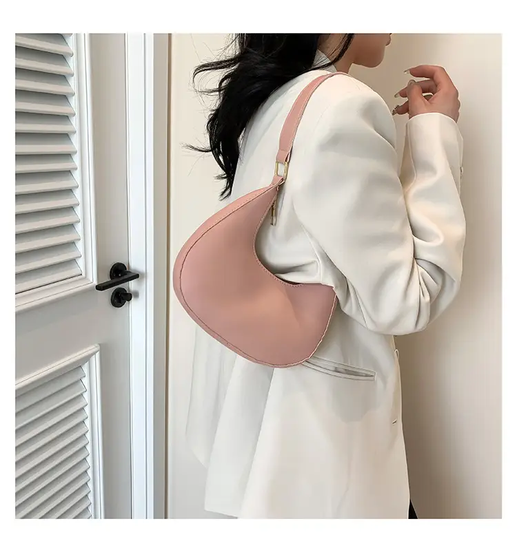 Korean Women Shoulder Bag Solid Texture 2024 Spring New — feature 28