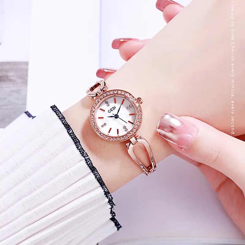 Goldie Light Diamond Studded Women's Quartz Watch - Image 6