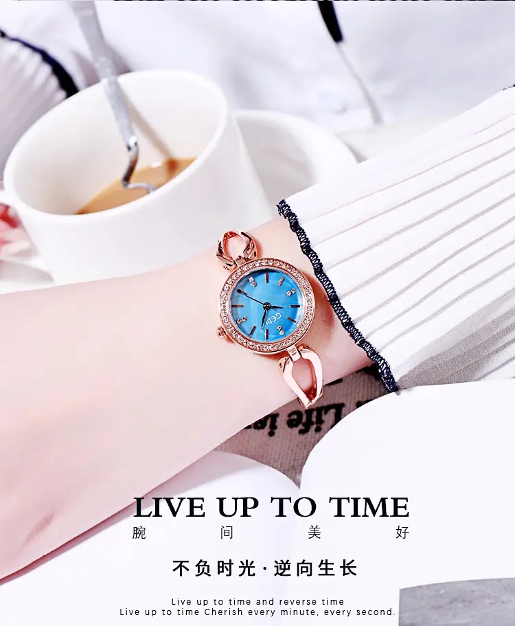 Goldie Light Diamond Studded Women's Quartz Watch — feature 9