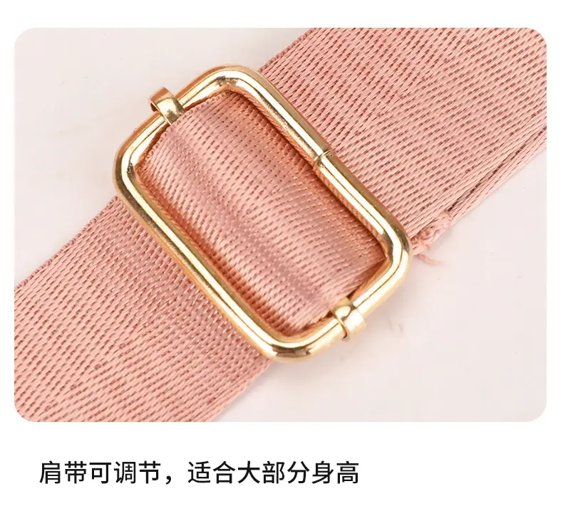 Women's Pink Shoulder Crossbody Bag with 2 Zipper Pockets — feature 20