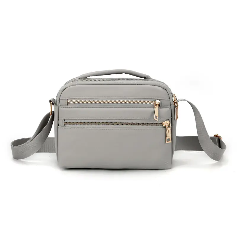 Women's Pink Shoulder Crossbody Bag with 2 Zipper Pockets - Image 4