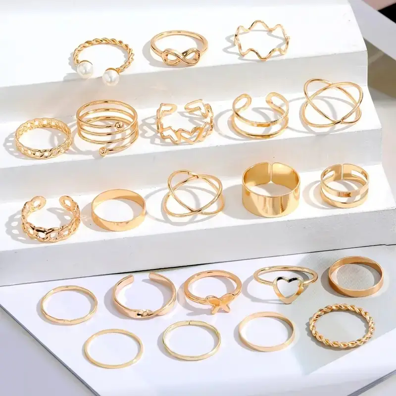2024 New Butterfly Ring Opening Multi-Joint Stacking Rings for Women - Image 5