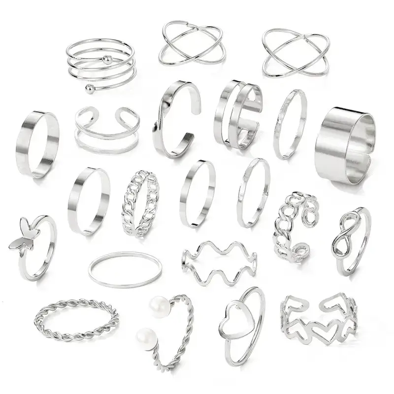 2024 New Butterfly Ring Opening Multi-Joint Stacking Rings for Women - Image 7