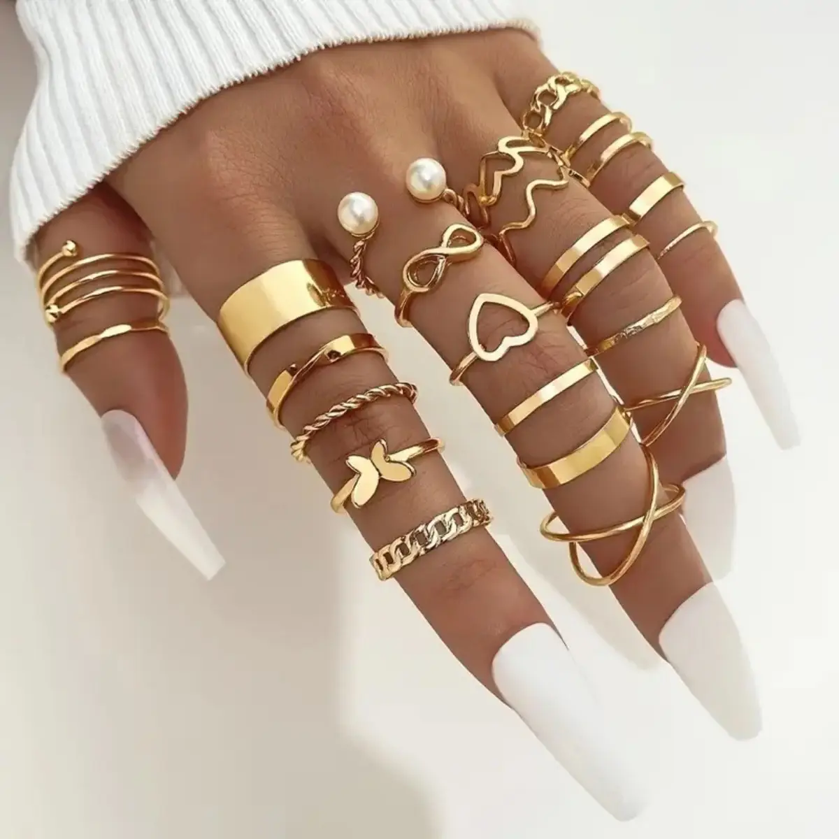2024 New Butterfly Ring Opening Multi-Joint Stacking Rings for Women — feature 1