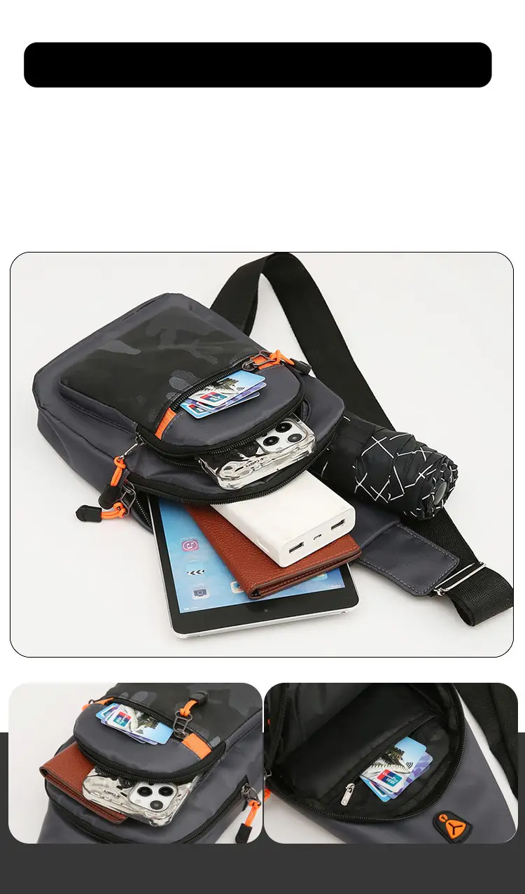 Waterproof Multi-Layer Chest Bag for Men Women — feature 9