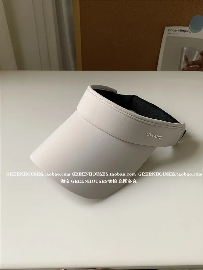 Women Anti-UV Topless Hat Light Blue K-Style - Image 2