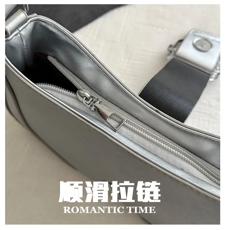 Silver Satchel Shoulder Bag Women's New 2025 — feature 7
