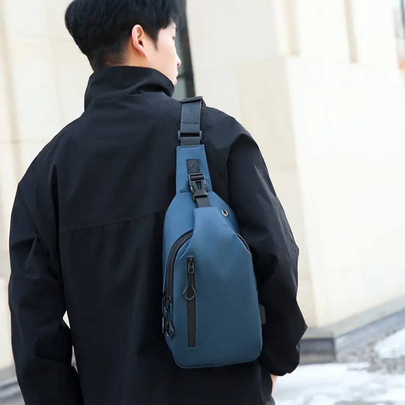 Men's Black Crossbody Bag 2025 Casual Korean Style Large Capacity - Image 7