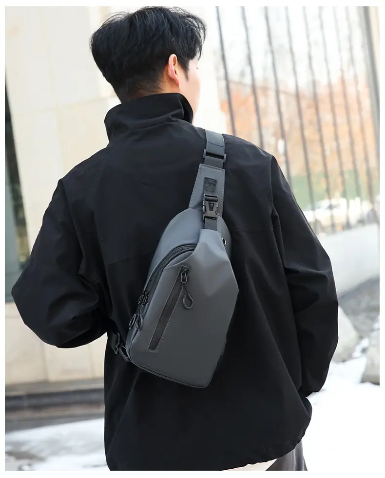 Men's Black Crossbody Bag 2025 Casual Korean Style Large Capacity — feature 44