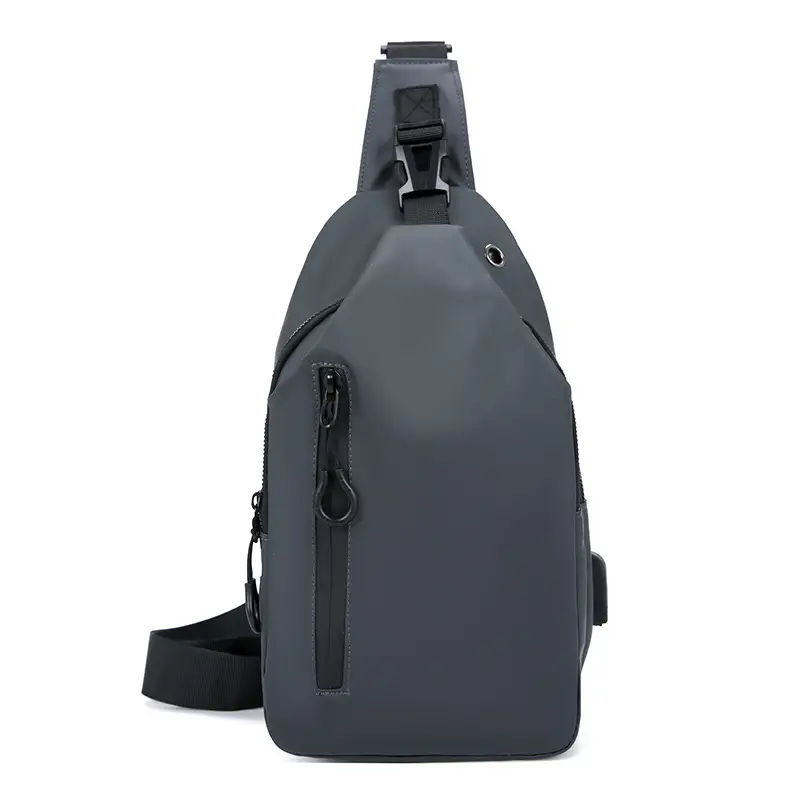Men's Black Crossbody Bag 2025 Casual Korean Style Large Capacity - Image 2