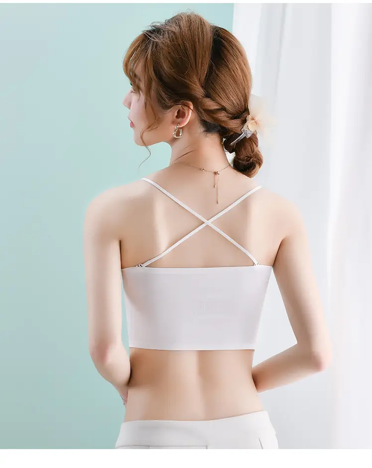 Lace Camisole Push Up Black White Anti Exposure — feature 17