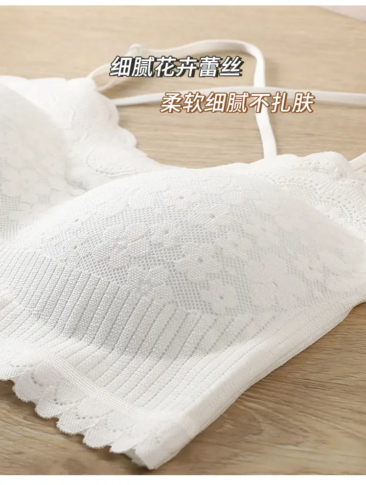 Lace Camisole Push Up Black White Anti Exposure — feature 19