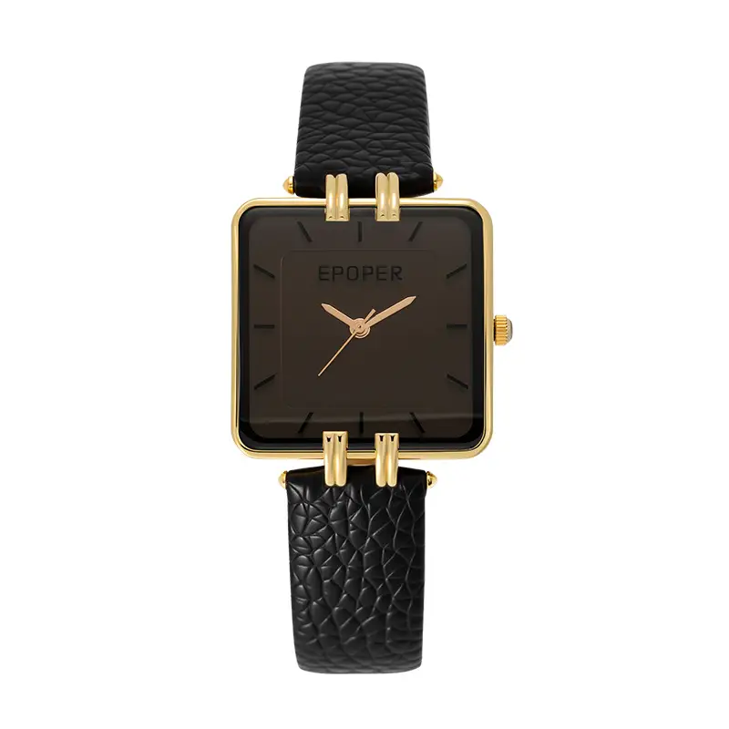 Elegant Black Square Watch for Women Waterproof Quartz - Image 7