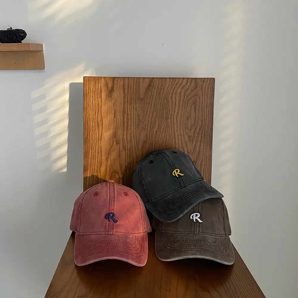 Qiunan Retro R Cap Sunshade Hat for Boys Girls - Image 4
