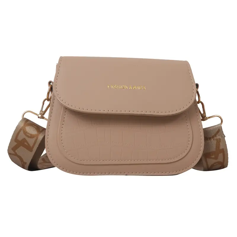 Women's Black Croc Embroidered Crossbody Bag with LV Strap - Image 8