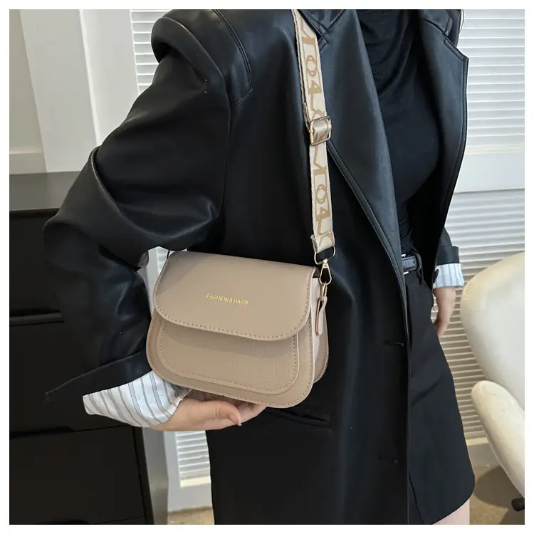 Women's Black Croc Embroidered Crossbody Bag with LV Strap — feature 20