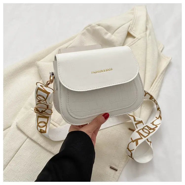 Women's Black Croc Embroidered Crossbody Bag with LV Strap — feature 23