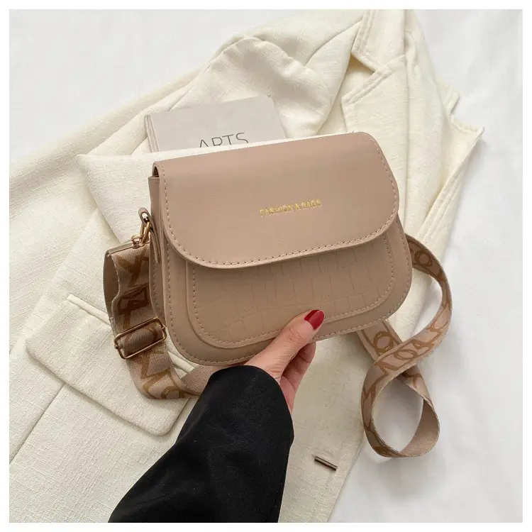 Women's Black Croc Embroidered Crossbody Bag with LV Strap — feature 24