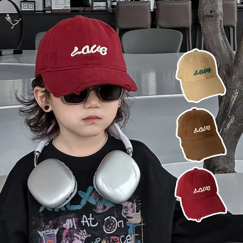 Qiunan Cotton Sun Hat for Boys Girls Casual Cap