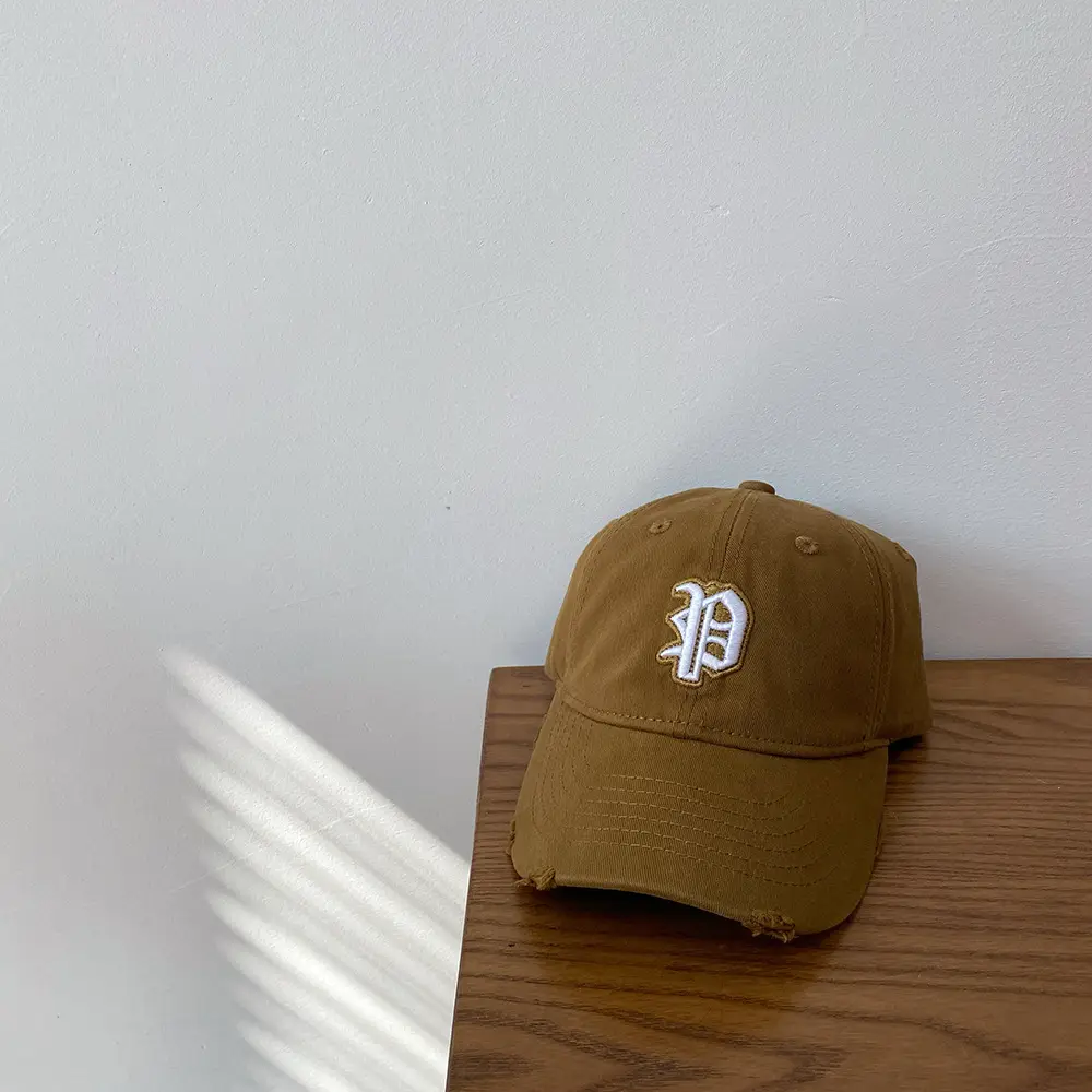 Girls & Boys Baseball Caps with Letter Embroidery - Image 2