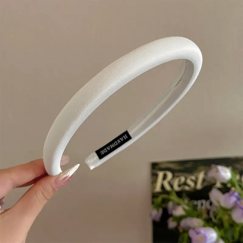 Women's White Macaron Hair Hoop Pressure Stamp 2024 - Image 6