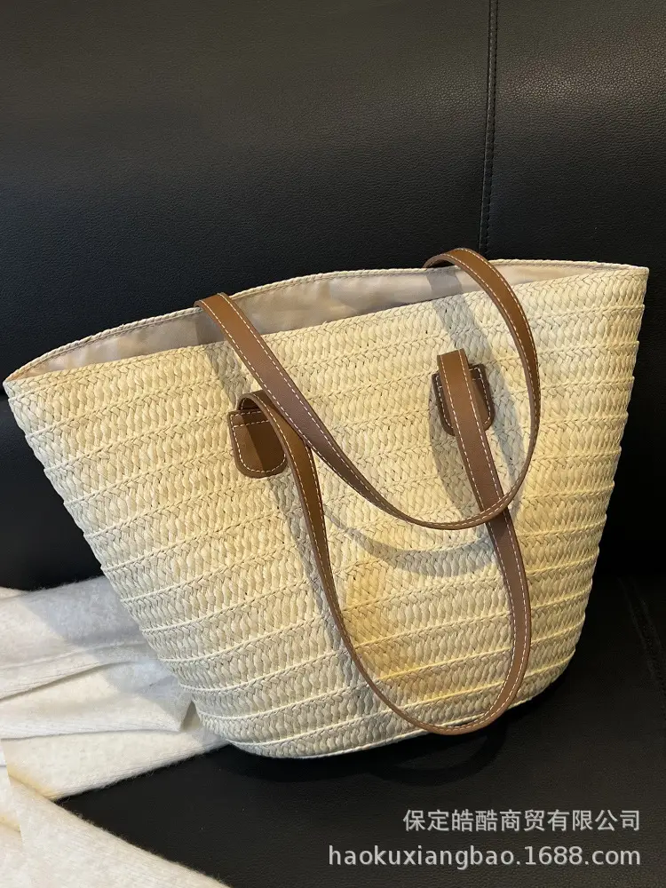 Women Straw Bag Large Capacity Summer 2024