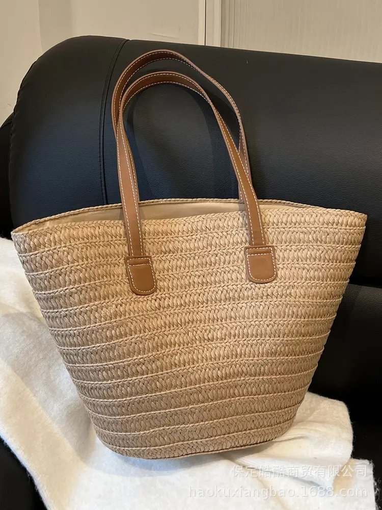 Women Straw Bag Large Capacity Summer 2024