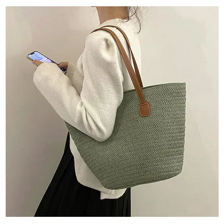 Women Straw Bag Large Capacity Summer 2024 — feature 9