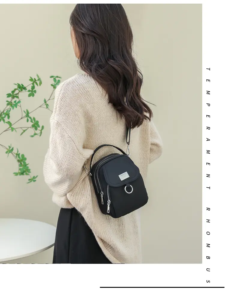 Pink Crossbody Phone Bag Women Waterproof Nylon — feature 22