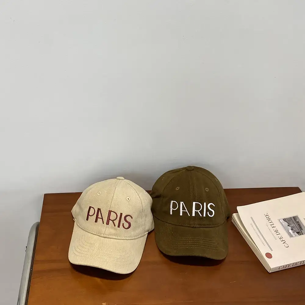 Paris Cap for Kids Boys Girls Green Baseball - Image 4