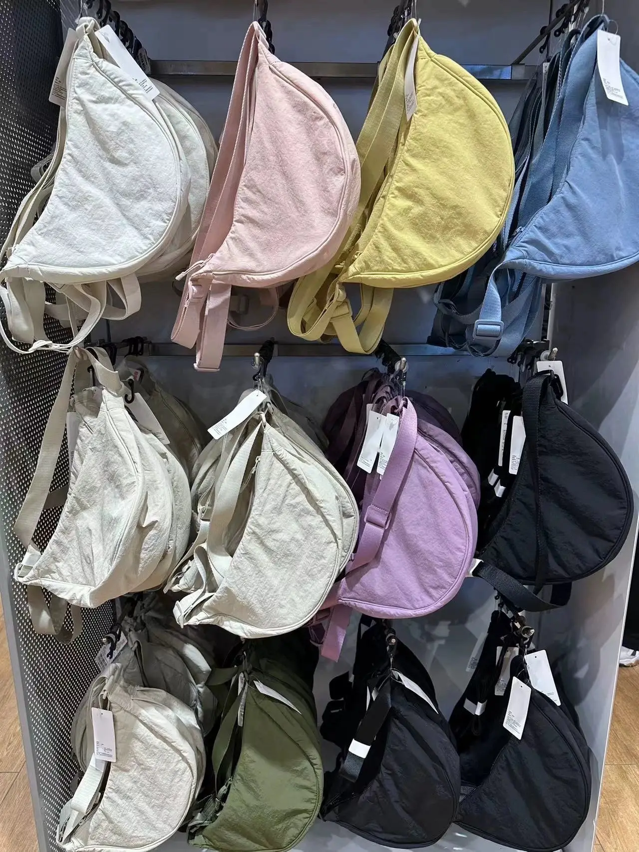 Women's Macaron Color Crossbody Bag Nylon Dumpling Bag - Image 8